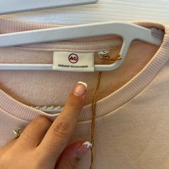 NWT Adriano Goldschmied AG Karis Sweatshirt in Sweet Dawn - Picture 10 of 10